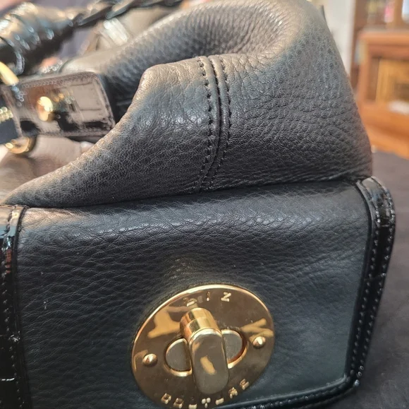 Liz Couture Sophia black leather handbag